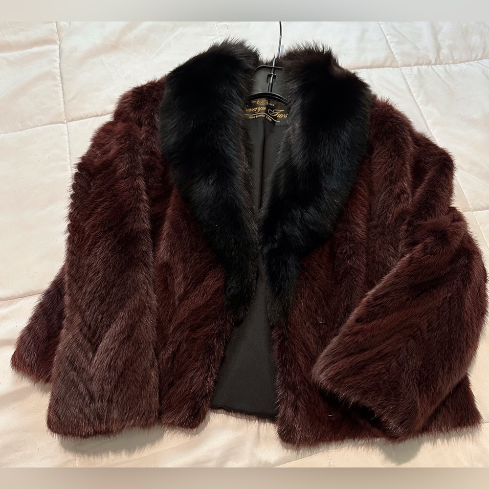 Burgundy Mink Jacket - BEST OFFERS